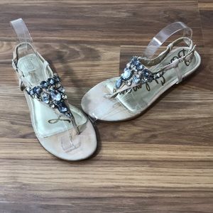 Sam Edelman Dayton Jeweled Thong Sandals Size 5